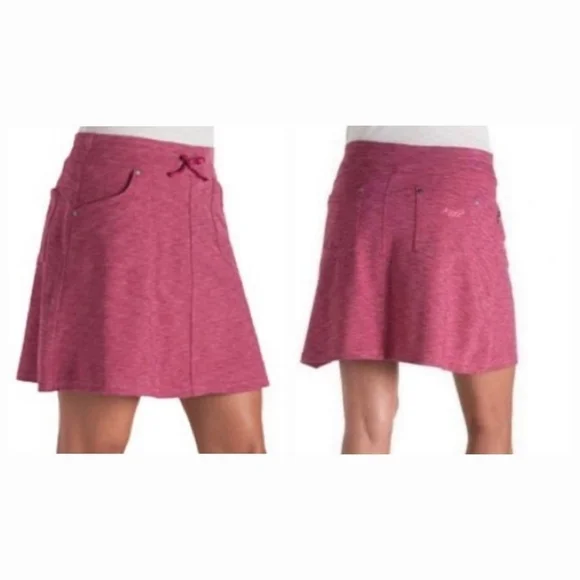 Kuhl Marled Berry Red Mova Cargo Pickleball/Hiking Skort/Skirt Sz XL - Picture 2 of 16